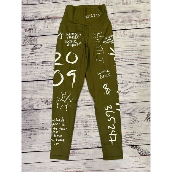 HTFU high waist analog leggings green extra small V4 limited edition - Picture 2 of 5